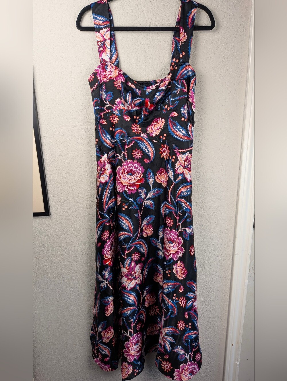 NWT Anthropologie Maeve Jocelyn Slip Dress M Blackberry Midi Whimsigoth Fairy
